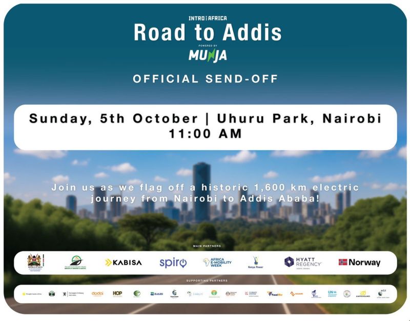 #RoadtoAddis - 1,600 km Electric Road Trip